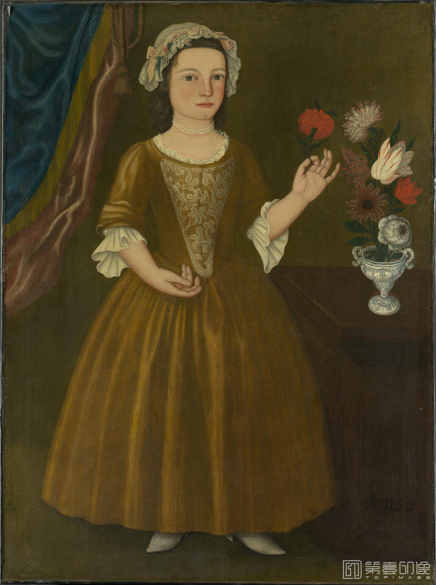 油画-美国纽约大都会美术馆油画藏画-Unknown artistCatherina Elmendorf-2115